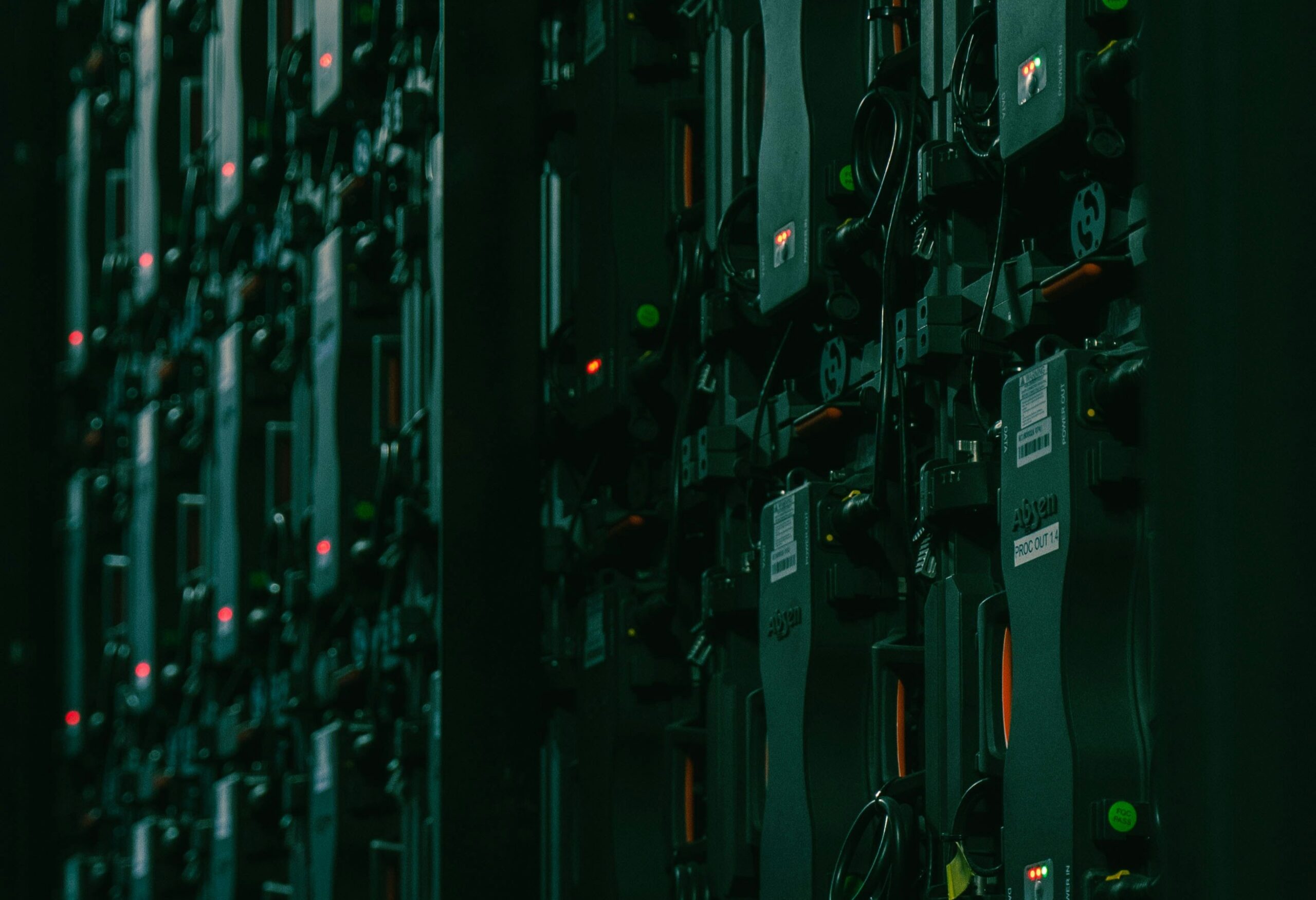 Inside of a data center. | Photo by Matthieu Beaumont